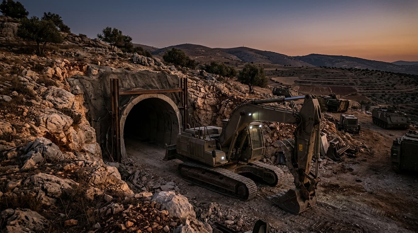 צה״ל: עשרות מחבלי חיזבאללה מכותרים במרחב תיבנית; תשתית תת-קרקעית באורך קילומטר