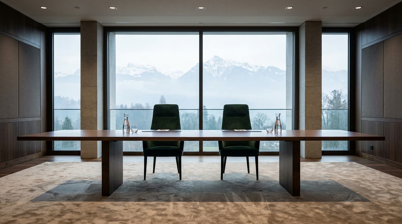 Photo surfaces of VP Vance and Iran's FM Araghchi in one room in Switzerland