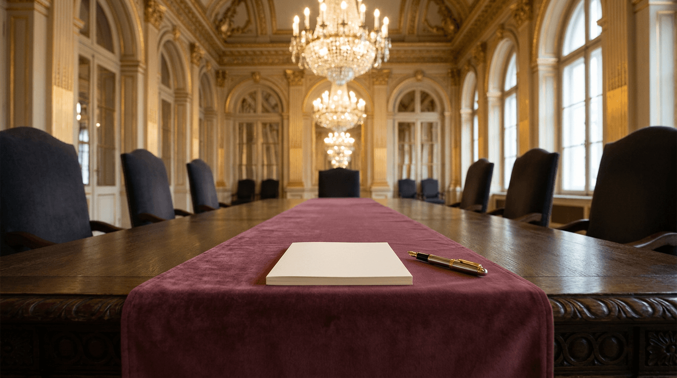 White House releases footage of Trump signing Iran MoU at Versailles dinner with Macron