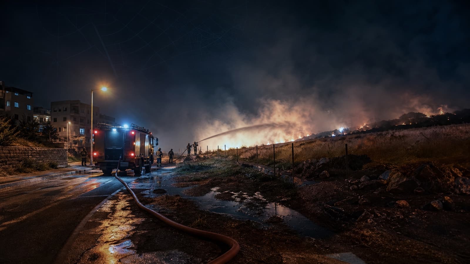 Firefighters gain control over brush fire in Tel Sheva