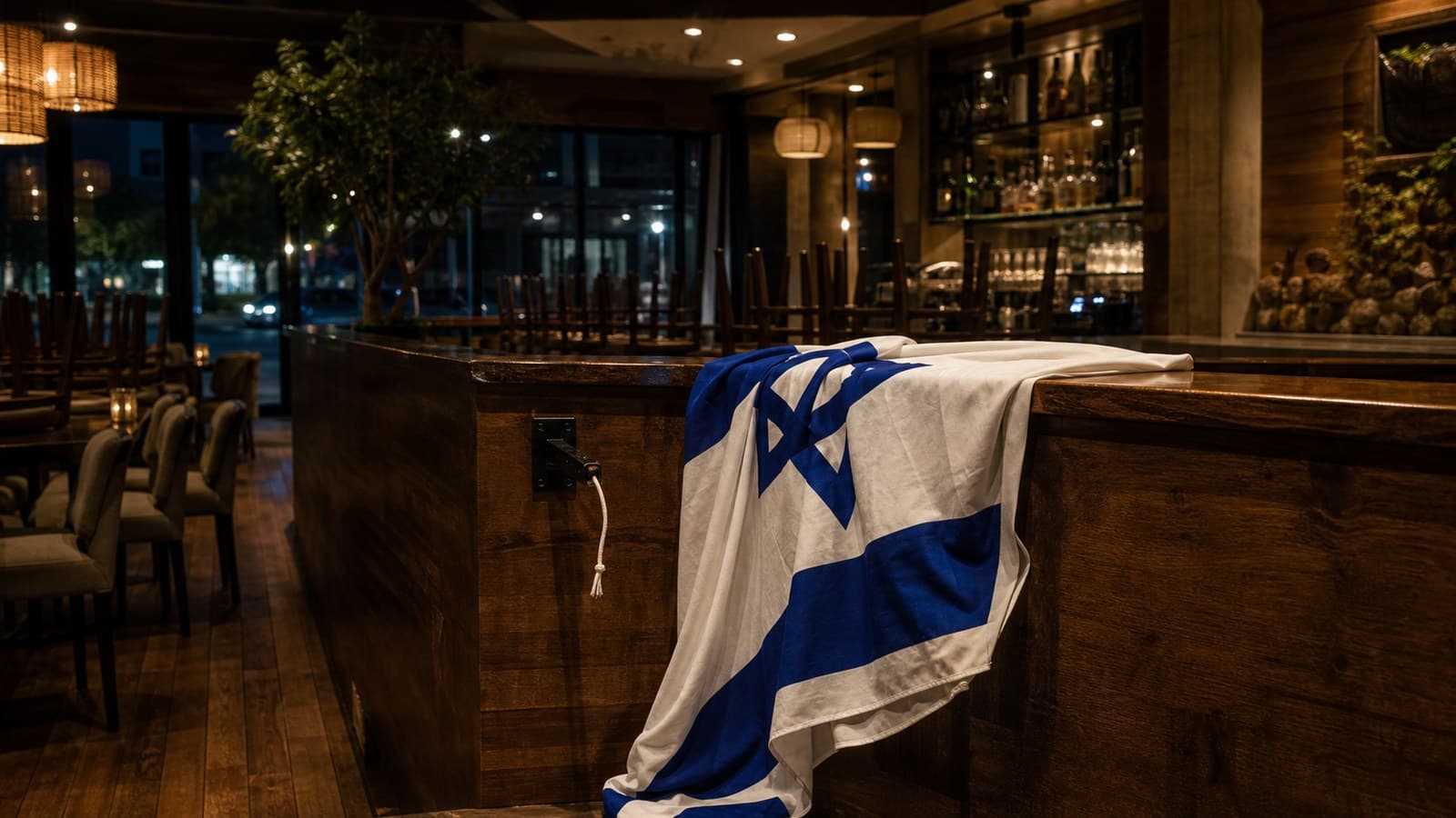 Large Israeli flag flown over house in southern Lebanon village of Hadatha